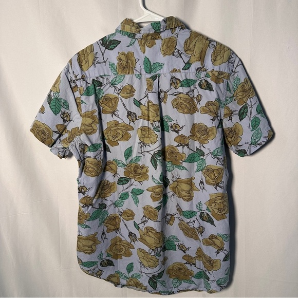 🌹 OBEY Rose Print Button-Up — Blue (XL) — Streetwear Floral Shirt - Picture 12 of 13